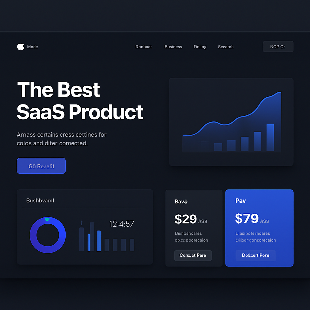 SaaS Landing Page Template preview